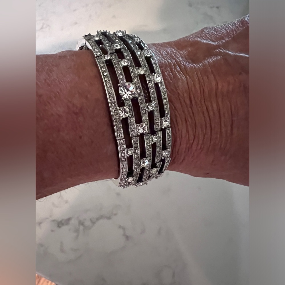 CZ cuff bracelet